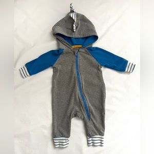 Dinosaur hooded romper size 0-3 months